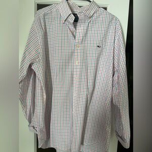 Men’s Vineyard Vines whale dress shirt sz. L